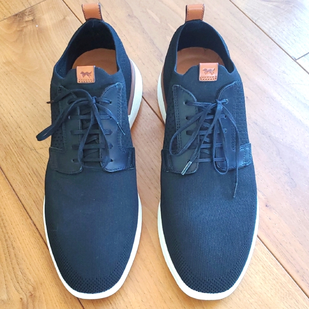 Men's Wolf & Shepherd SwiftKnit Derby Black Casual Men's Shoes In Size 12